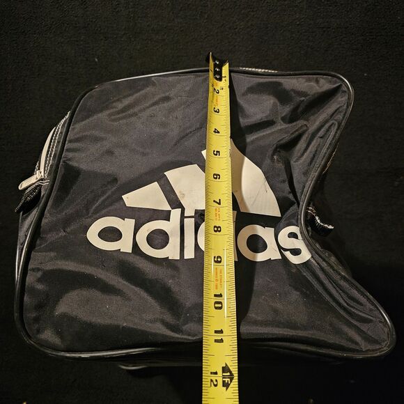 VTG Y2K Adidas Distressed Spell Out Big Logo Handled Duffel Weekender/Gym Bag - Picture 14 of 14